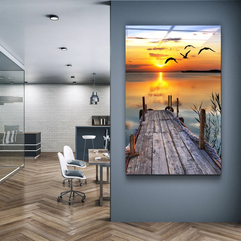 ・"Sunset 1"・Glass Wall Art - Image 2