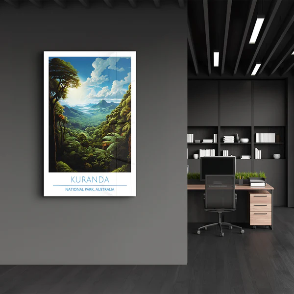 Kuranda-National Park Australia-Travel Posters | Glass Wall Art - Image 3