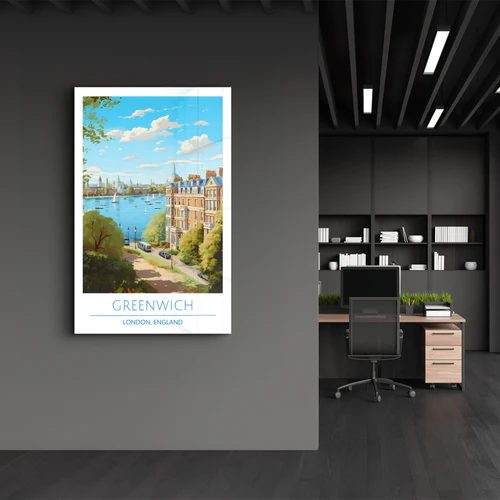 Greenwich-London England-Travel Posters | Glass Wall Art - Image 3