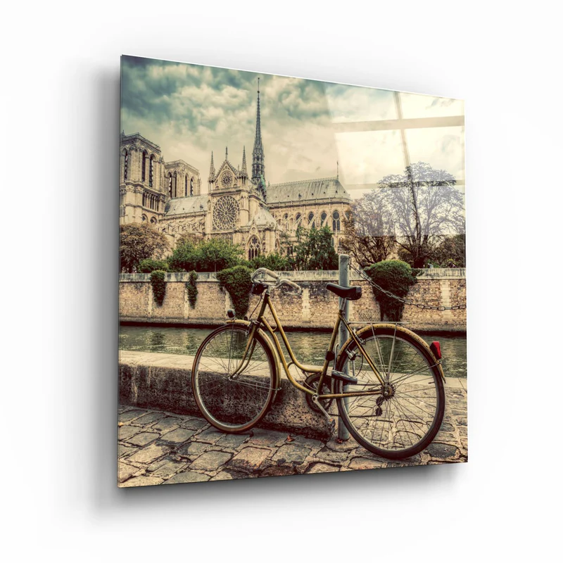 ・"Bicycle"・Glass Wall Art
