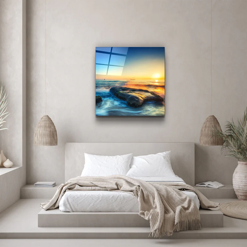 ・"Sunset"・Glass Wall Art - Image 3