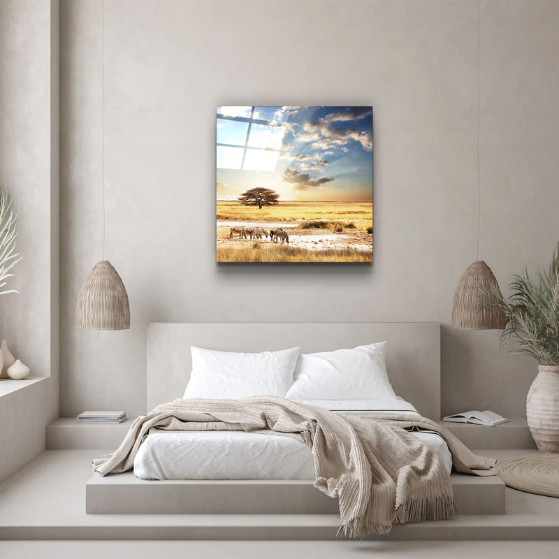 ・"Africa (Wide Meadow)"・Glass Wall Art - Image 3