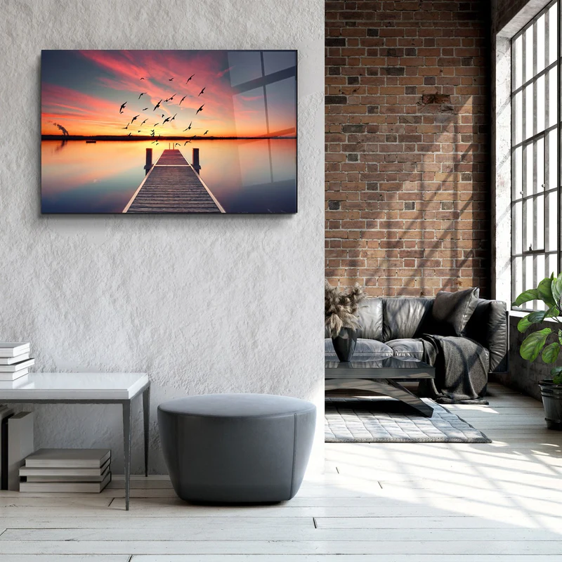 ・"Pier 5"・Glass Wall Art - Image 3