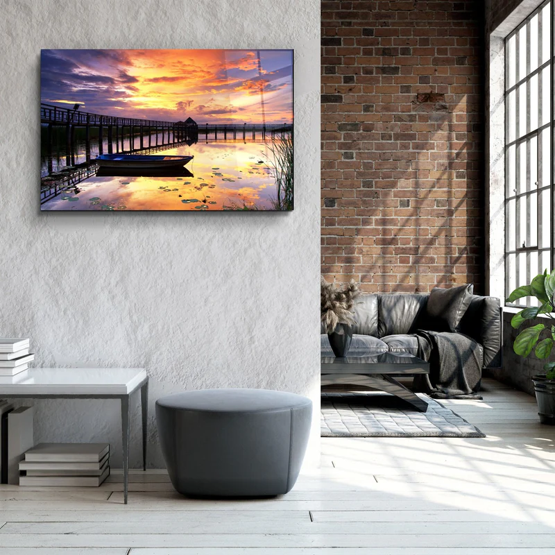・"Sunset 2"・Glass Wall Art - Image 3