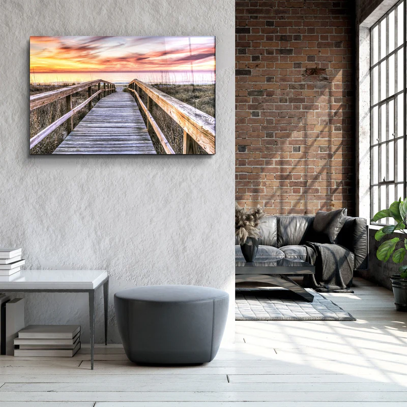 ・"Sunset 3"・Glass Wall Art - Image 3