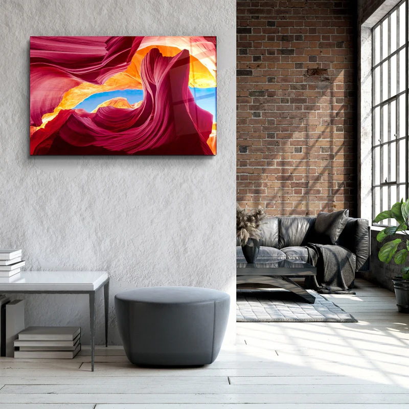 ・"Magical Canyon V2"・Glass Wall Art - Image 3