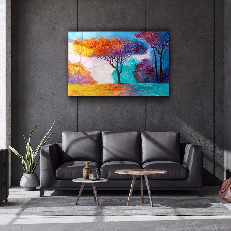 ・"Abstract City View"・Glass Wall Art - Image 3