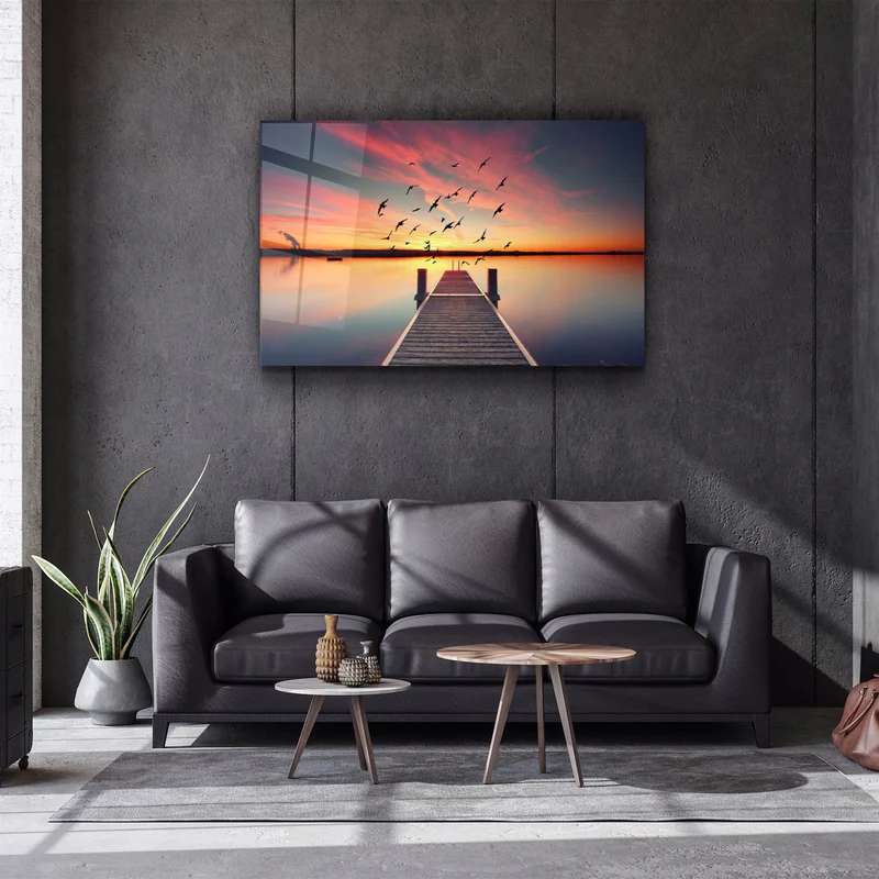 ・"Pier 5"・Glass Wall Art - Image 2