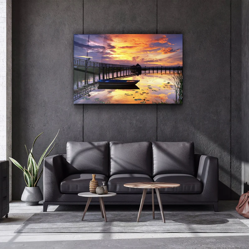 ・"Sunset 2"・Glass Wall Art - Image 2
