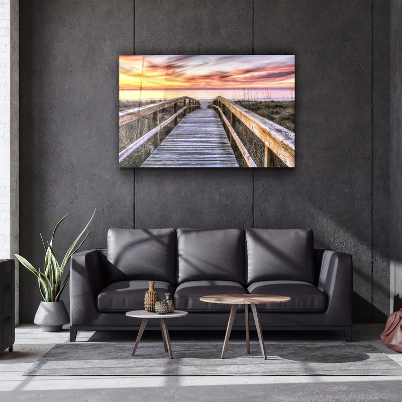 ・"Sunset 3"・Glass Wall Art - Image 2