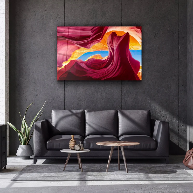 ・"Magical Canyon V2"・Glass Wall Art - Image 2