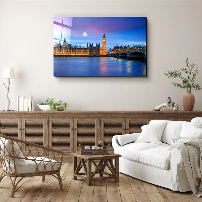 ・"London Skyline - UK"・Glass Wall Art - Image 2