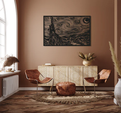 ・"Van Gogh The Starry Night"・Premium Metal Wall Art - Limited Edition - Image 3
