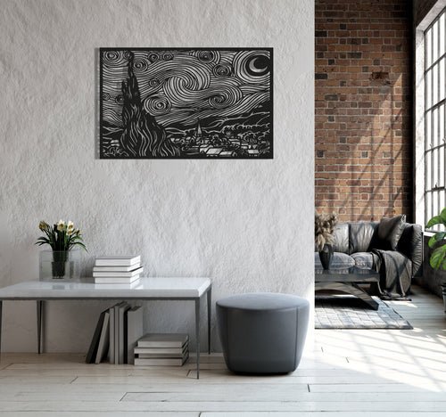 ・"Van Gogh The Starry Night"・Premium Metal Wall Art - Limited Edition - Image 2