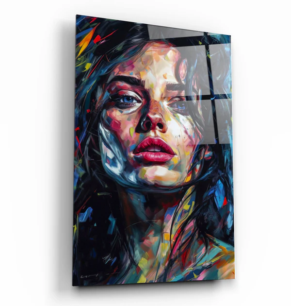 ・"Beauty Oil Painting V3"・Designers Collection Glass Wall Art