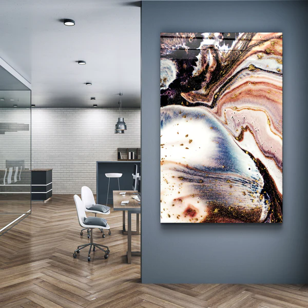 ・"Colorful Marble"・Glass Wall Art - Image 2