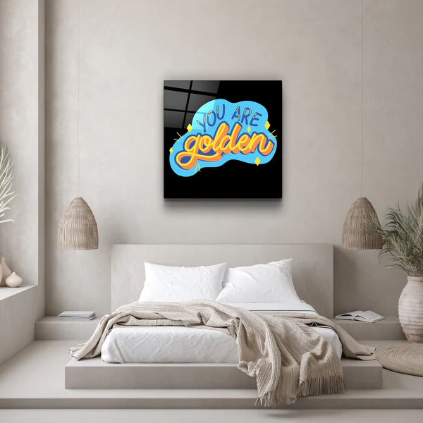 ・"You Are Golden"・Glass Wall Art - Image 3