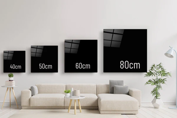 ・"Rainbow Line Faces V8"・Glass Wall Art - Image 2
