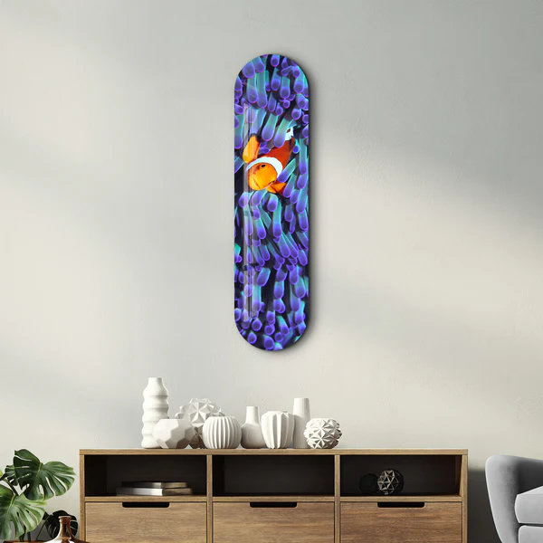 Clown Fish | Glass Wall Art - Image 3