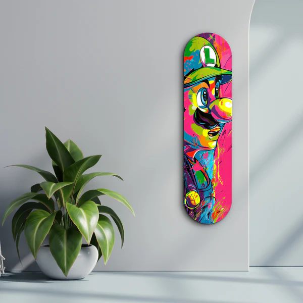 Luigi Fan Art | Glass Wall Art - Image 2