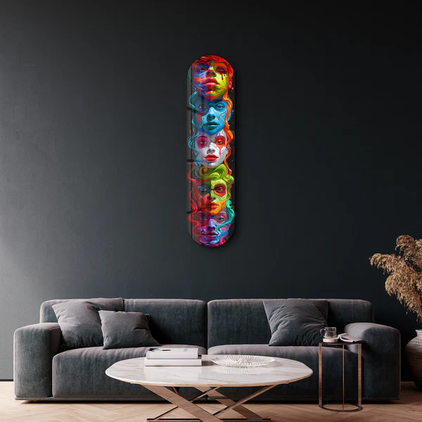 Faces | Glass Wall Art - Image 2