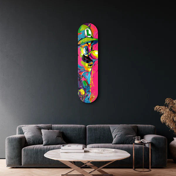 Luigi Fan Art | Glass Wall Art - Image 3