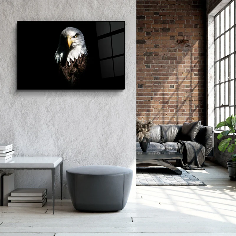 ・"Eagle 1"・Glass Wall Art - Image 3