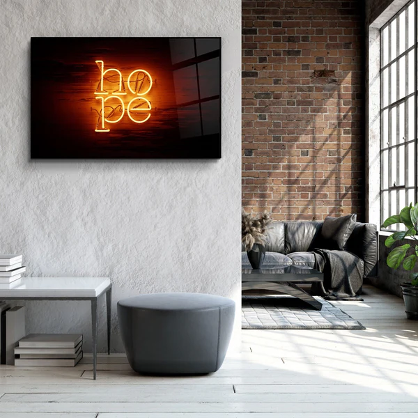 ・"Hope"・Glass Wall Art - Image 2