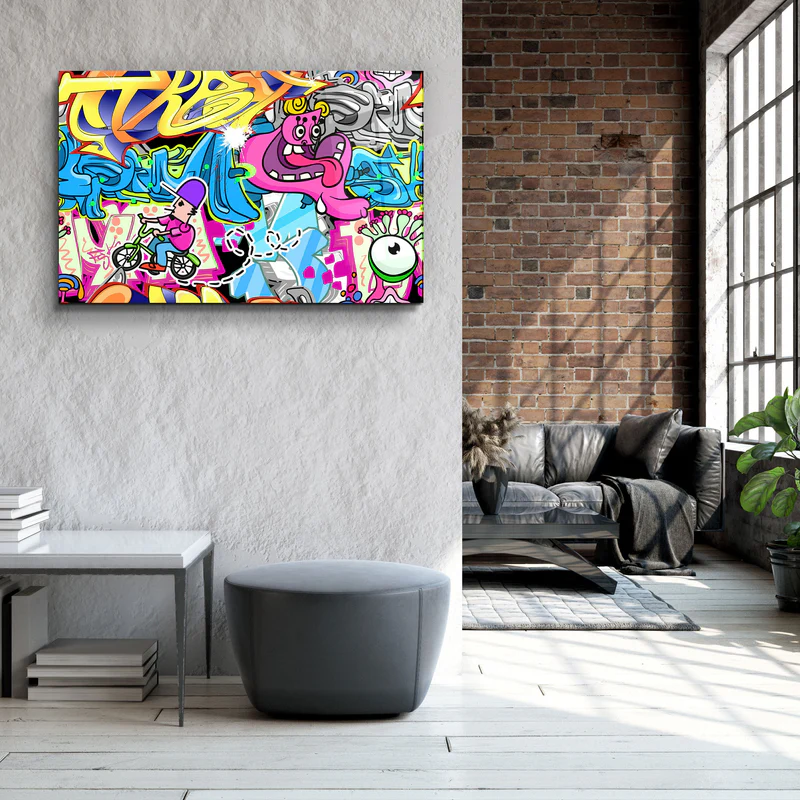 ・"Street Art・Designer's Collection Glass Wall Art - Image 3
