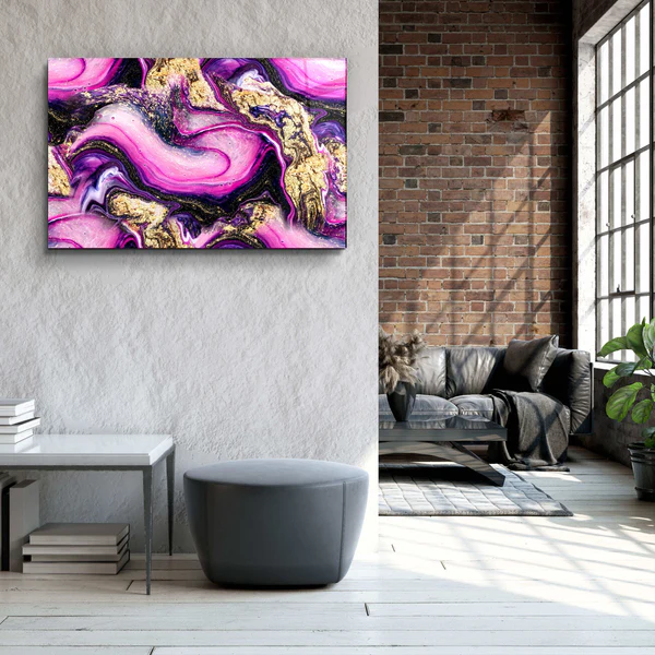 ・"Marble Collection H12"・Glass Wall Art