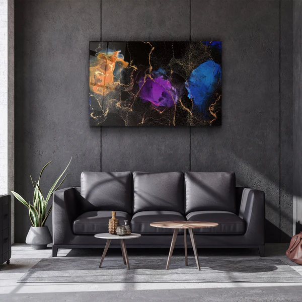 ・"Marble Design V3"・Glass Wall Art - Image 2