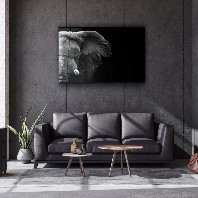 ・"Elephant"・Glass Wall Art - Image 2