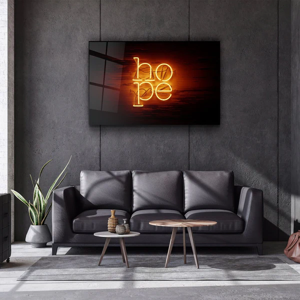 ・"Hope"・Glass Wall Art - Image 3