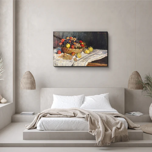 ・"Apples and Grapes (1879–1880) by Claude Monet"・Glass Wall Art - Image 2